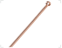 Aiguilles d'acupuncture manche cuivre, siliconées